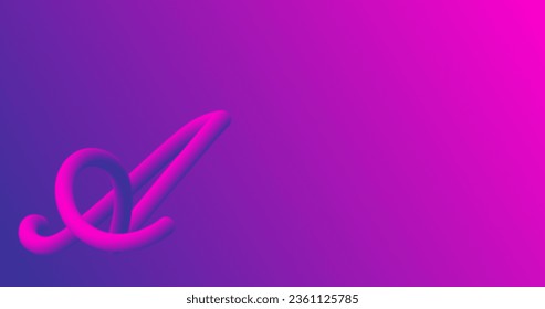 3d abstract fluid shapes flying above surface. Landing page template. Vector illustration. Dynamic liquid color wave backgrounds. 3d lines form the letter A