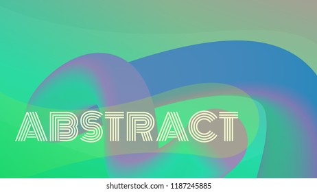 3d abstract  fluid shapes. Landing page template. Vector background.