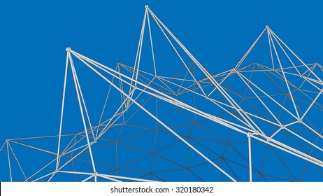 3d abstract framework construction
