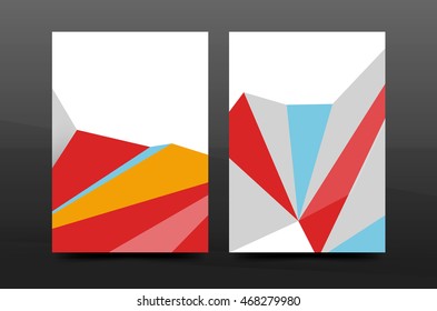 3d formas geométricas abstractas. Composición mínima moderna. El diseño del informe anual comercial. Fondo abstracto vectorial
