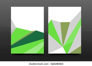 3d formas geométricas abstractas. Composición mínima moderna. El diseño del informe anual comercial. Fondo abstracto vectorial