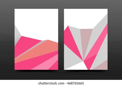 3d formas geométricas abstractas. Composición mínima moderna. El diseño del informe anual comercial. Fondo abstracto vectorial