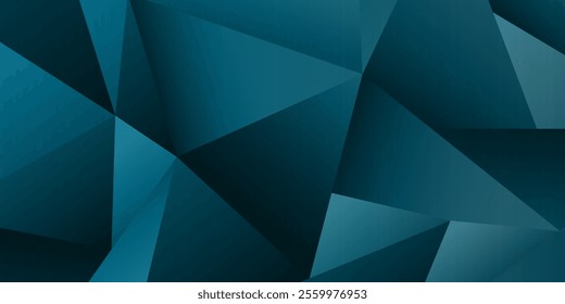 3D Abstract geometric triangle shapes technology background