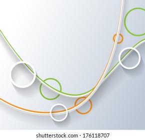 3D abstract geometrical background