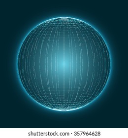 3D Abstract Globe Vector Illustration | EPS10 Design
