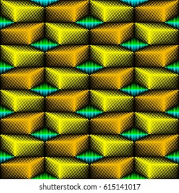 3d Abstract Gradient Pattern. Creative Geometric Design