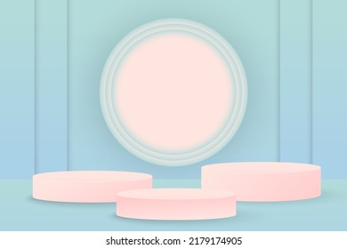 3d vector abstracto de fondo peatonal geométrico azul verde. la presentación cubre el fondo del tema del producto para las ventas en línea.