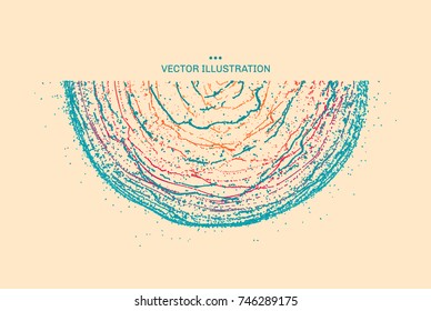 3d abstract half-round. Textbook, booklet or notebook mockup. Business brochure. Cover design template. Vector illustration.