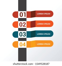 3D abstract infographic template design. Business concept infograph with 4 options, steps or processes. Vector visualization can be used for workflow layout, diagram, annual report, web