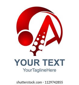 3d abstract Letter A logo design template elements. abstract letter A. Business corporate letter A logo design vector.