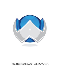 3D abstract letter w alphabet vector logo