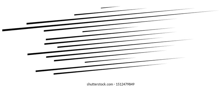 3D Abstract lines. Dynamic straight burst lines in perspective. Radial, radiating stripes. Rapid rays, beams in motion. Action, blast streaks, strips