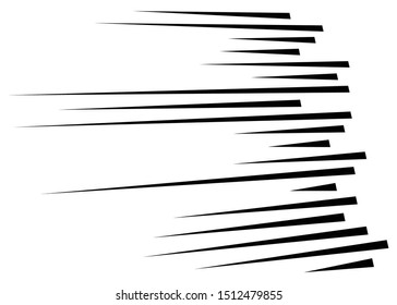 3D Abstract lines. Dynamic straight burst lines in perspective. Radial, radiating stripes. Rapid rays, beams in motion. Action, blast streaks, strips