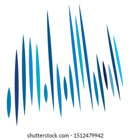 3D Abstract lines. Dynamic straight burst lines in perspective. Radial, radiating stripes. Rapid rays, beams in motion. Action, blast streaks, strips