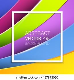 3d abstract lines full color background vector illustration