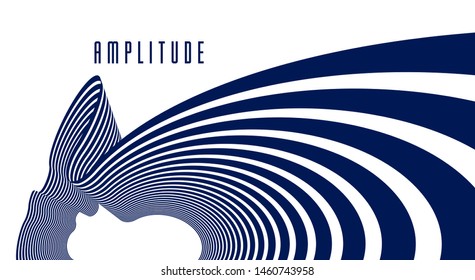 3D abstract lines in perspective vector background, modern trendy design element, cool style layout for ads posters banners and covers, retro template.