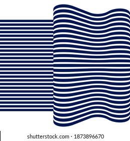 3D abstract lines in perspective vector background, modern trendy design element, cool style layout for ads posters banners and covers, retro template.