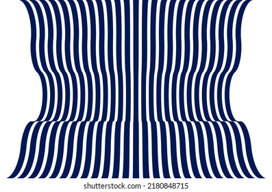 3D abstract lines in perspective vector background, modern trendy design element, cool style layout for ads posters banners and covers, retro template.