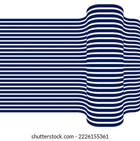 3D abstract lines in perspective vector background, modern trendy design element, cool style layout for ads posters banners and covers, retro template.