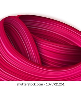 3d abstract liquid fluid design. Colorful modern background with twisted brush stroke, smear waves, paint splash curl.