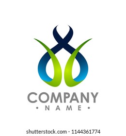3D abstract logo icon design, Technology It logo concept vector design illustration