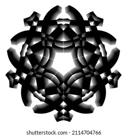 3d abstract logo. Suitable for company, background, t-shirts, and so on.