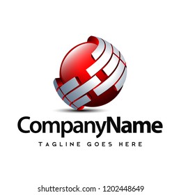 3D abstract logo, vector design with glossy and sharp color combinations, cool design illustrations for industry logo and world logo concepts in the future