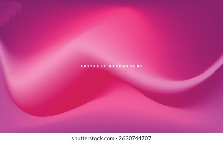 3D Abstract Love Pink Waves Design with Romantic Feel for Creative Business Banner and Digital Artwork, Valentine Background Vector