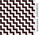 3d Abstract maroon and black Seamless zig zag pattern vector on white background. Chevron pattern. Design for fashion, fabric, textile, wallpaper, duvet cover, wrapping and prints. Geometric wall art.