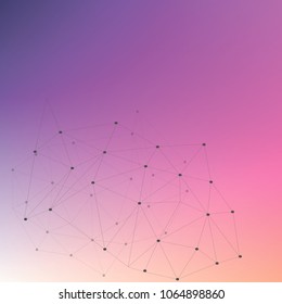 3D  Abstract Mesh Background with Circles, Lines and Shapes | EPS10 Design Layout for Your Business