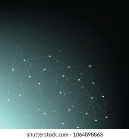 3D  Abstract Mesh Background with Circles, Lines and Shapes | EPS10 Design Layout for Your Business