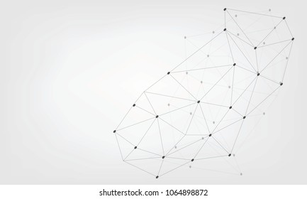 3D  Abstract Mesh Background with Circles, Lines and Shapes | EPS10 Design Layout for Your Business