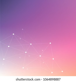 3D  Abstract Mesh Background with Circles, Lines and Shapes | EPS10 Design Layout for Your Business