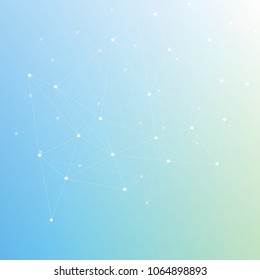 3D  Abstract Mesh Background with Circles, Lines and Shapes | EPS10 Design Layout for Your Business