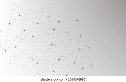 3D  Abstract Mesh Background with Circles, Lines and Shapes | EPS10 Design Layout for Your Business