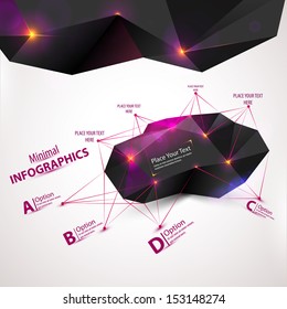 3D Abstract Mesh Background with Circles, Lines and Shapes | EPS10 Design Layout for Your Business