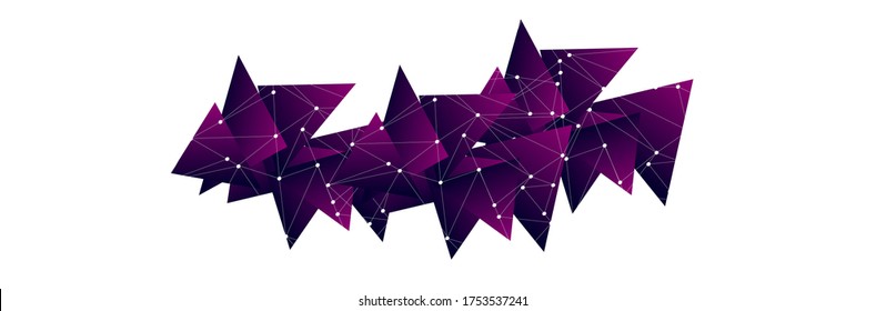3D abstract mesh background with circles, lines and shapes. EPS10 Design Layout for Your Business. Vector illustration