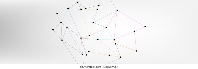 3D Abstract Mesh Background with Circles, Lines and Shapes | EPS10 Design Layout for Your Business