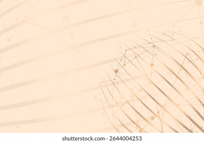 3D Abstract Mesh Background with Circles, Lines and Shapes | EPS10 Design Layout for Your Business.Abstract vector background. Card in a futuristic style. Lines, point, plane in 3D space.
