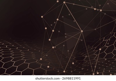 Fundo de malha abstrata 3D com círculos, linhas e formas | EPS10 Design Layout para o seu negócio.Design de fundo premium com padrão de linha branca (textura) em cor pastel de luxo.