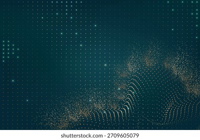3D Abstract Mesh Background with Circles, Lines and Shapes | EPS10 Design Layout for Your Business.Premium background design with white line pattern (texture) in luxury transformative teal colour.