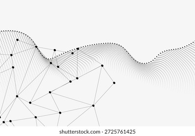 3D Abstract Mesh Background with Circles, Lines and Shapes | EPS10 Design Layout for Your Business