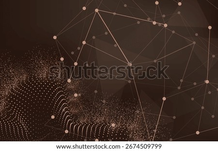 3D Abstract Mesh Background with Circles, Lines and Shapes | EPS10 Design Layout for Your Business.Premium background design with white line pattern (texture) in luxury pastel colour.