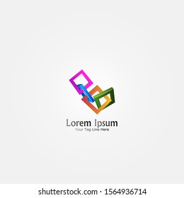 3D Abstract, minimalist logo design.
Simple,digital and modern logo with smooth gradient effect.
