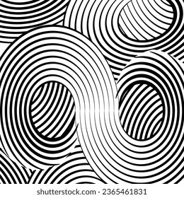 Fondo monocromático abstracto 3D con patrón de línea, diseño vectorial, tema tecnológico, flujo de línea dimensional en perspectiva, datos grandes, nanotecnología.	
