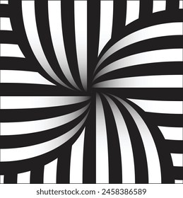 Fondo monocromo abstracto 3D con patrón de línea, diseño de Vector, tema de tecnología, flujo de línea dimensional en perspectiva, big data, nanotecnología.	

