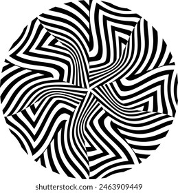 Fondo monocromo abstracto 3D con patrón de línea, diseño de Vector, tema de tecnología, flujo de línea dimensional en perspectiva, big data, nanotecnología.