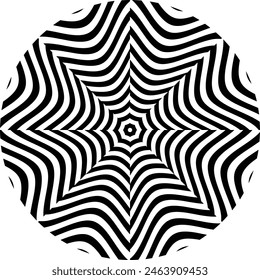 3D abstract monochrome background with line pattern, vector design, technology theme, dimensional line flow in perspective, big data, nanotechnology.