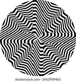 3D abstract monochrome background with line pattern, vector design, technology theme, dimensional line flow in perspective, big data, nanotechnology.