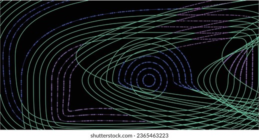 3D abstract monochrome background with lines pattern vector design, technology theme, dimensional dotted flow in perspective, big data, nanotechnology